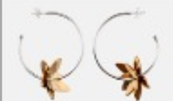 MOONSET Flower Hoops