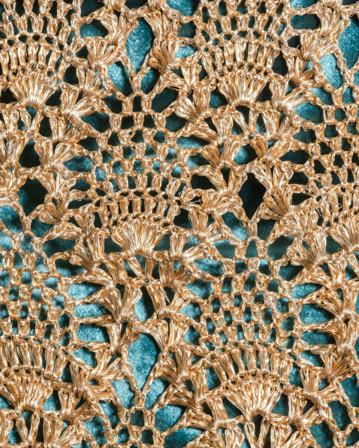 Pineapple Clutch - Gold & Emerald Lining