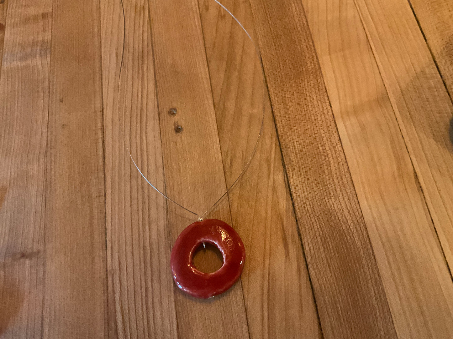 ENZO Alambre necklace Red