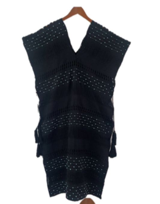 AMORÍO Túnica Oriona 3D Negro con Aqua