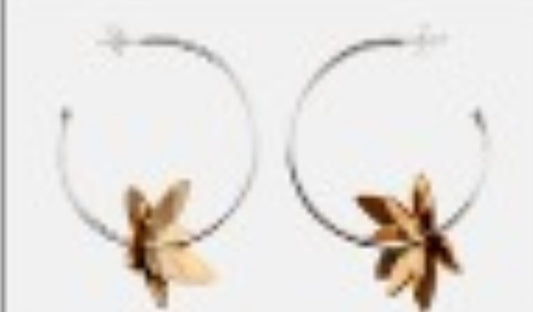 MOONSET Flower Hoops