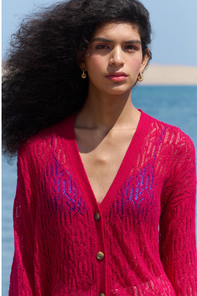 LA GRANNI Arañita Cárdigan V Neck