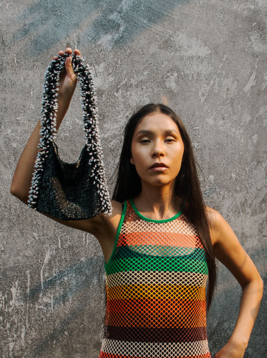 Camila Bag Black And White