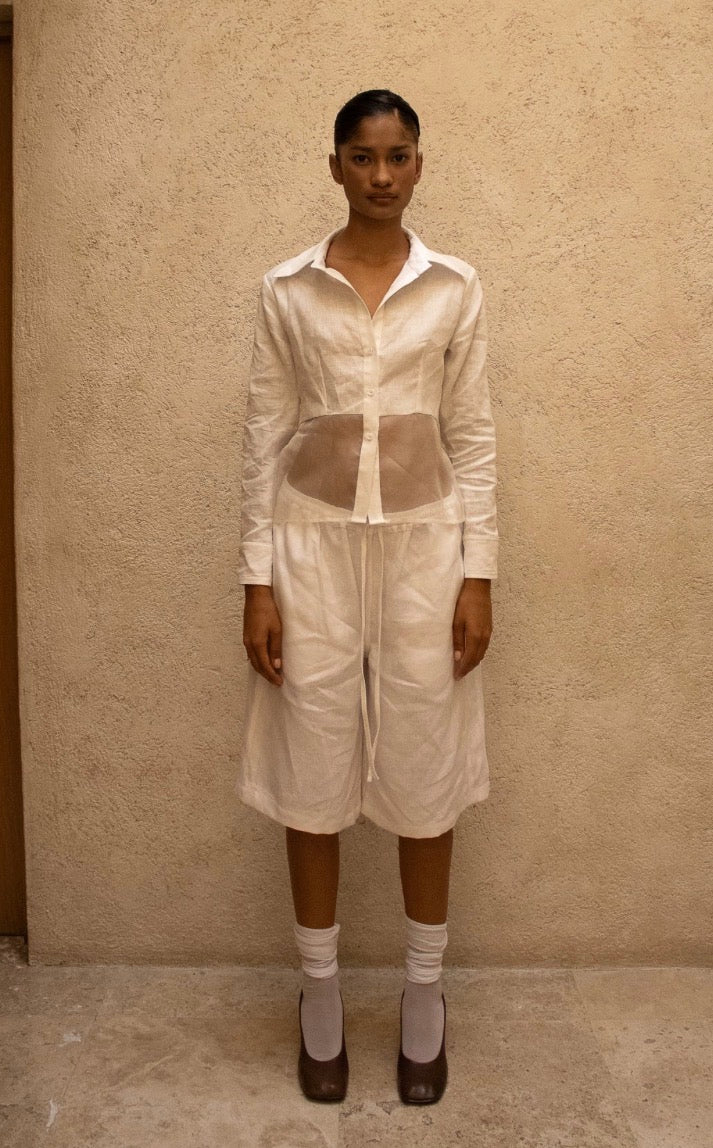 Women’s Linen Organza Shirt