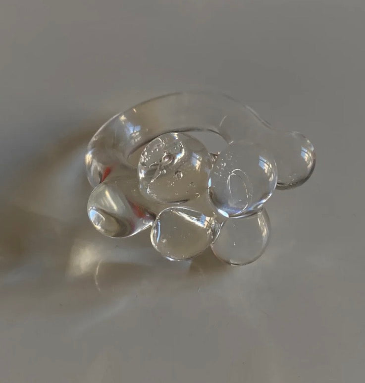 Bubbles Clear Ring