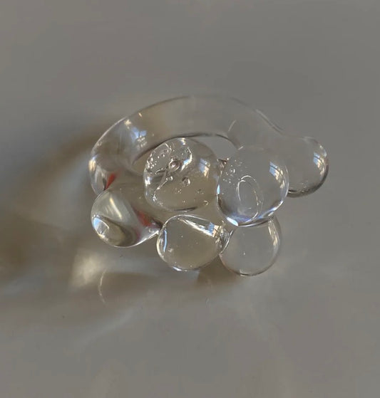 Bubbles Clear Ring