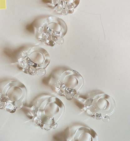 Bubbles Clear Ring