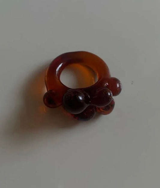 Bubbles Ambar Ring
