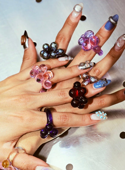 Bubbles Ambar Ring