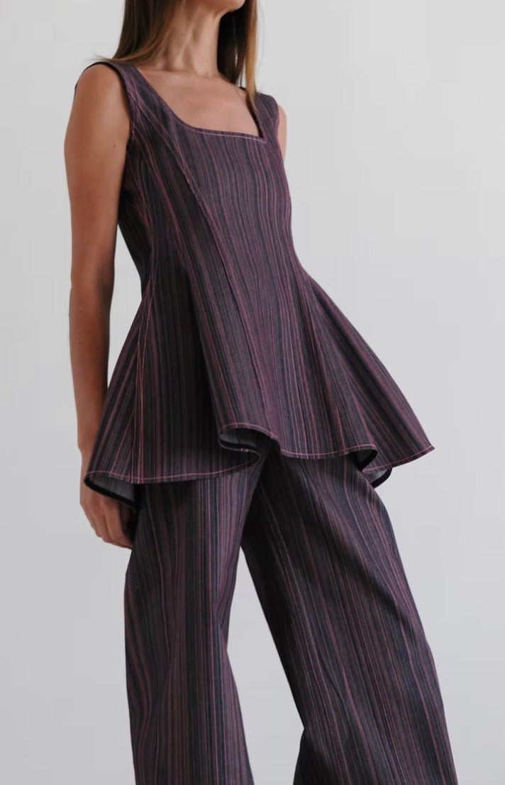 Corso Mini Dress Denim Stripes