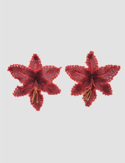 Selva Orchid Bead Earrings