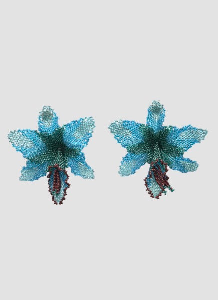 Selva Orchid Bead Earrings