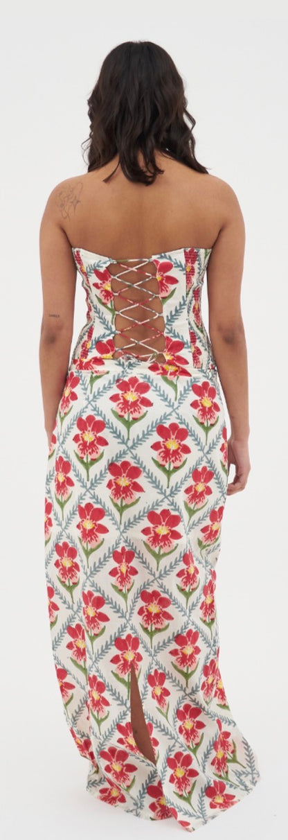 Mendelli Block Print Maxi Skirt