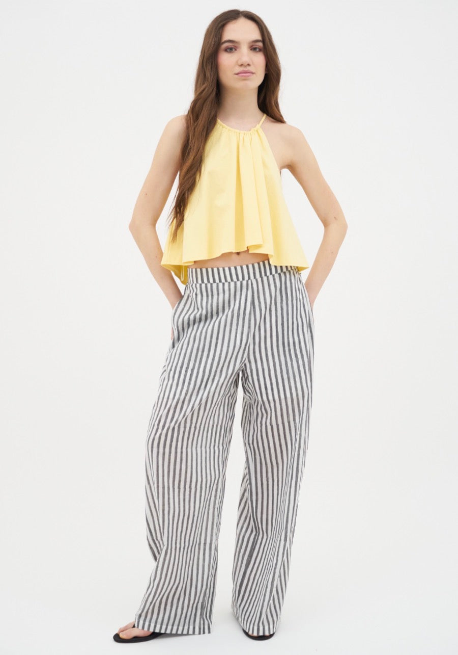 Heliconia Block Print Trousers
