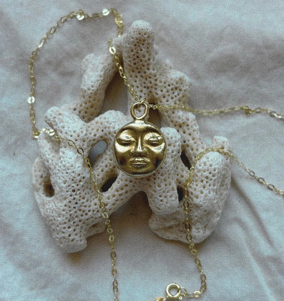 Lah Moon Face Pendant