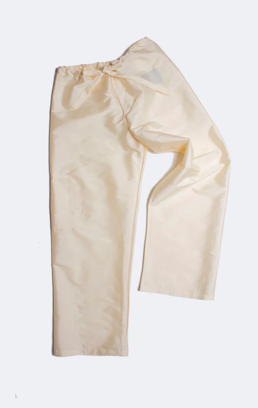 Carolina Pants in Brown Silk