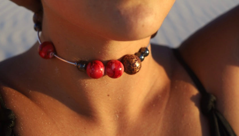 Cherry Chitah Necklace