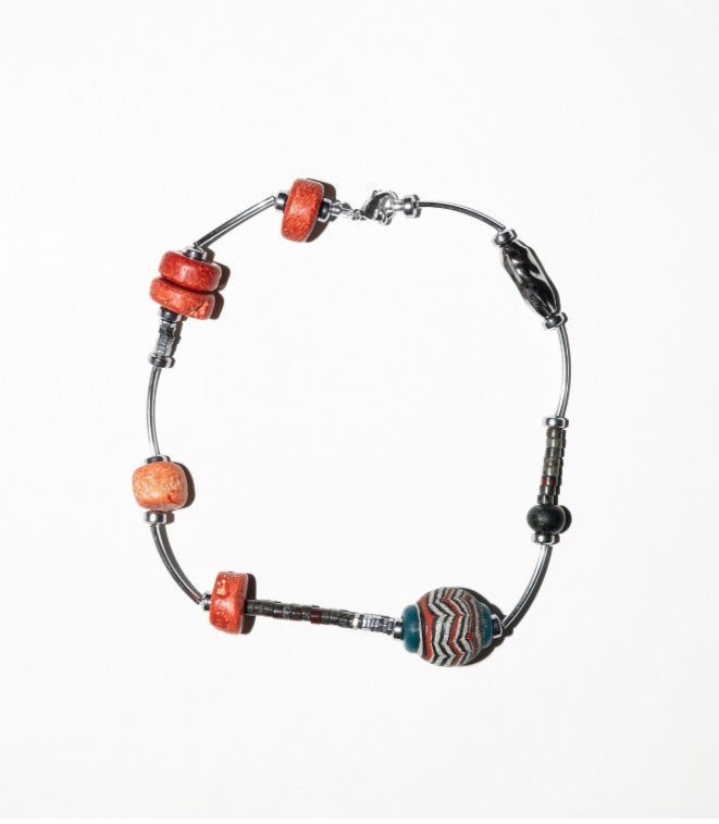 Tangerine Meteor Necklace