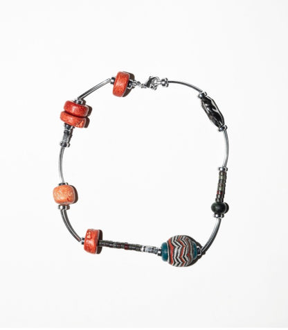Tangerine Meteor Necklace