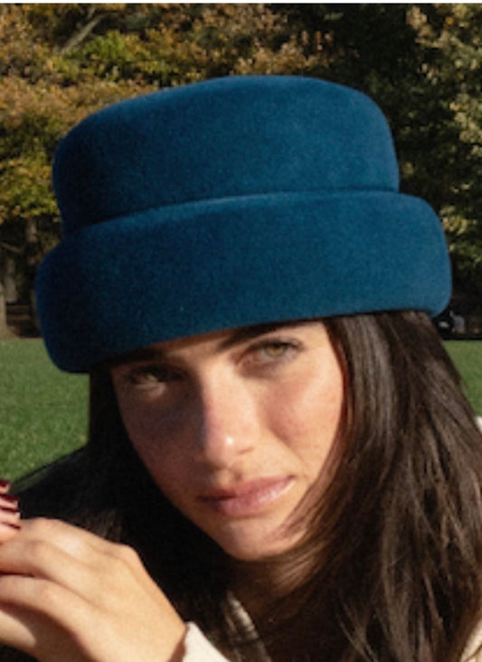 Pillbox Beanie Teal