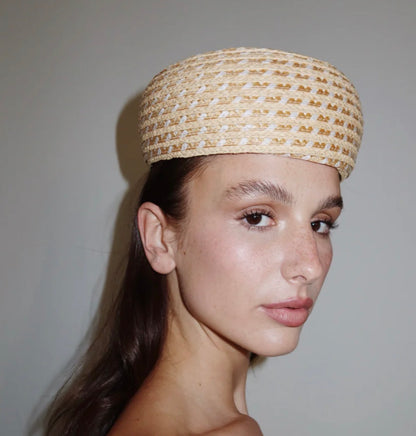 Jackie Pillbox Raffia
