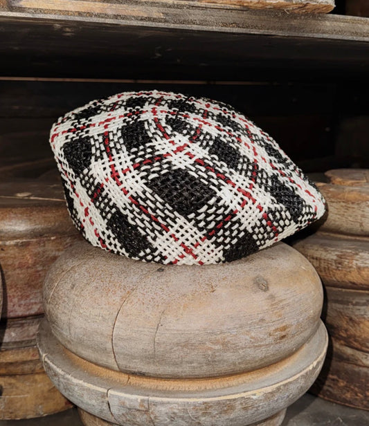 BK Beret Red, Black, White