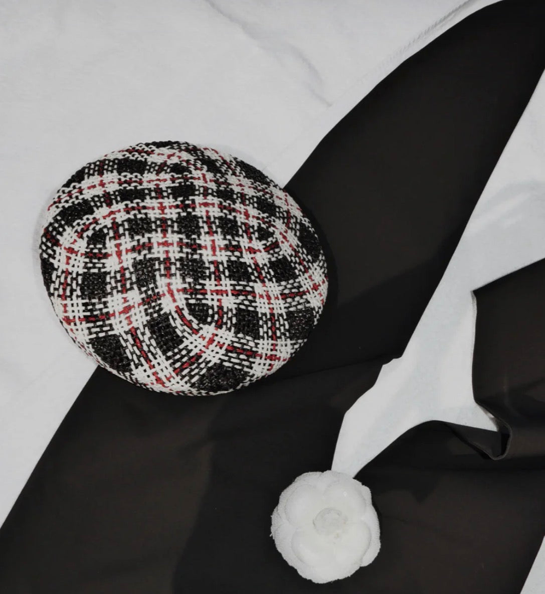 BK Beret Red, Black, White