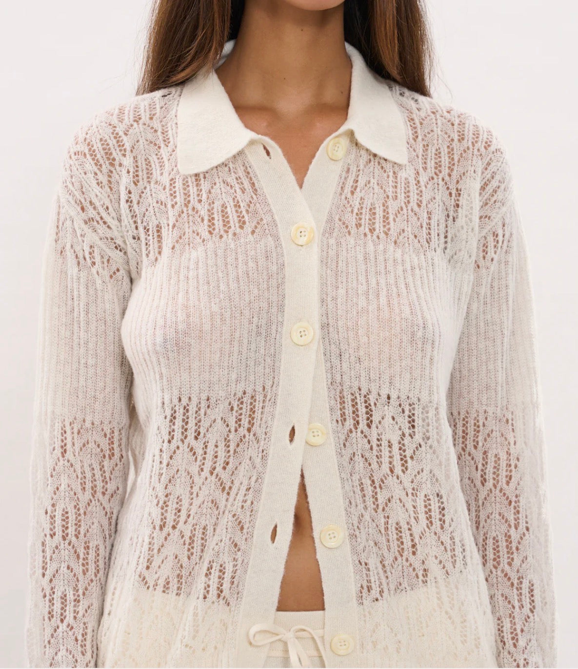 Arañita Collared Cardigan