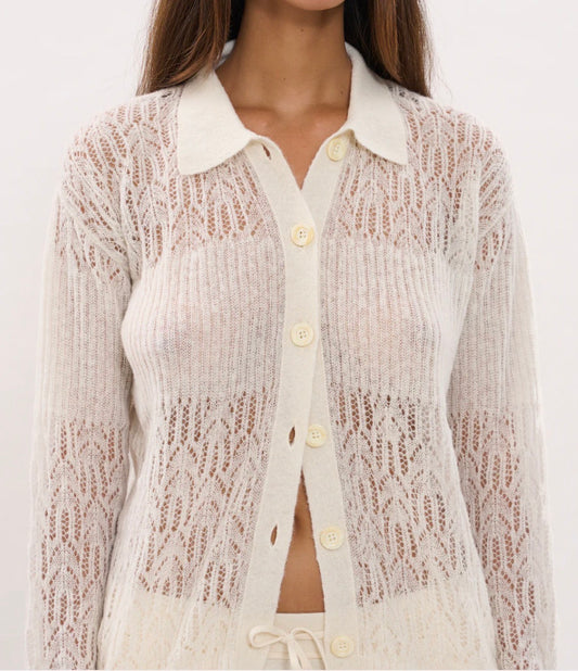 Arañita Collared Cardigan