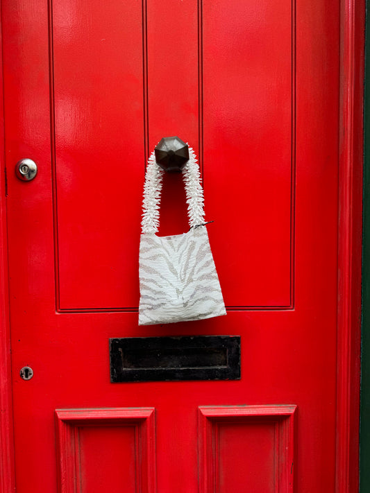 Clash Of Prints in White and Cream